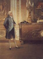 Georges Croegaert - A Gentleman Wainting In An Interior